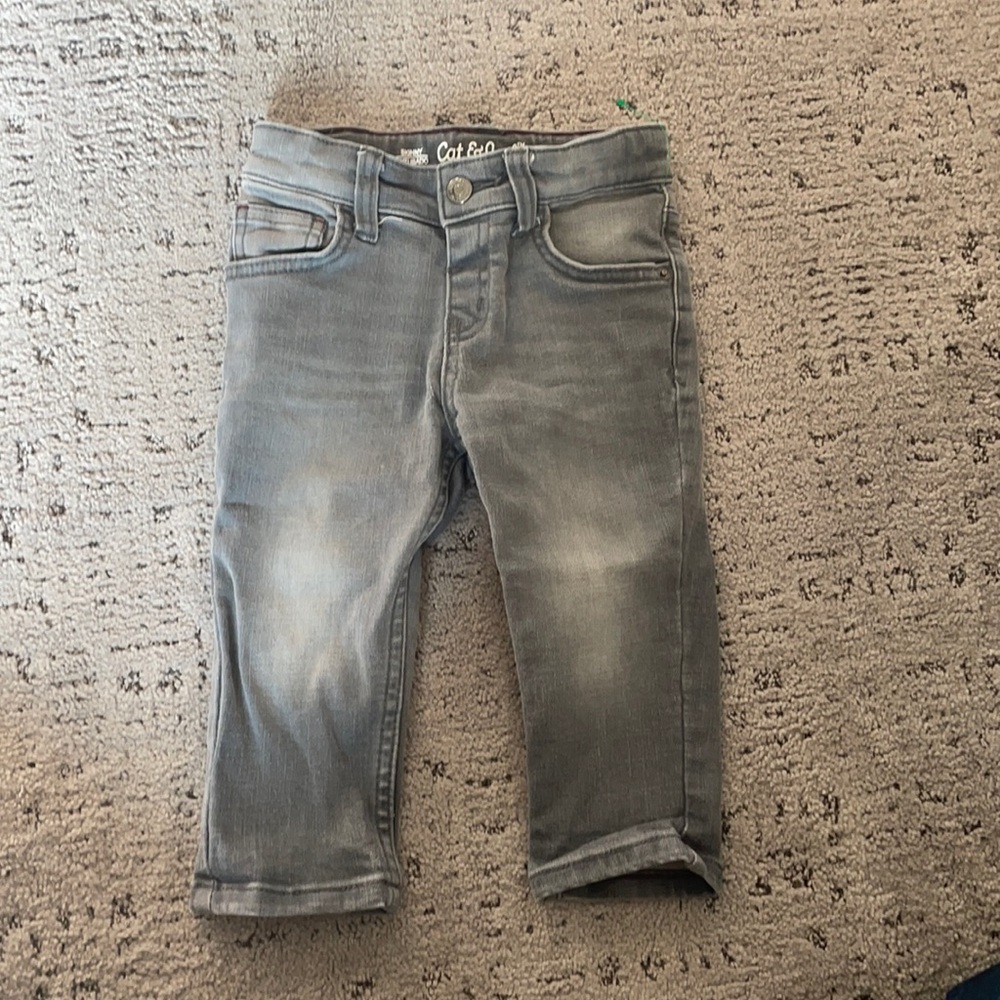 Cat & Jack 18M Gray Skinny Jeans
